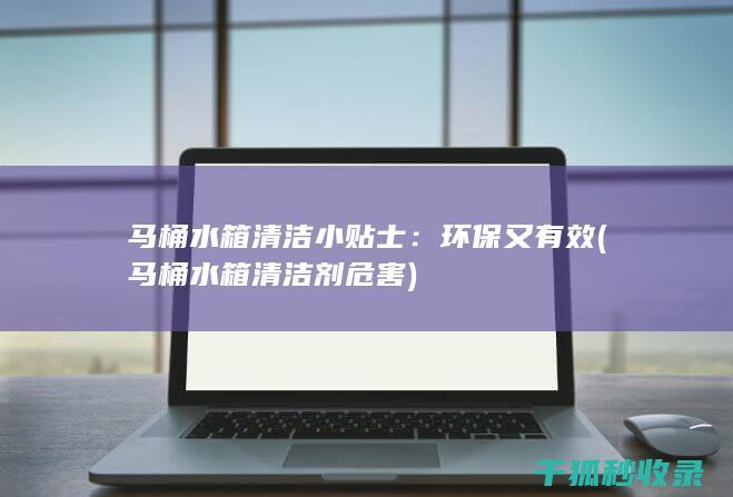 马桶水箱清洁小贴士：环保又有效 (马桶水箱清洁剂危害)