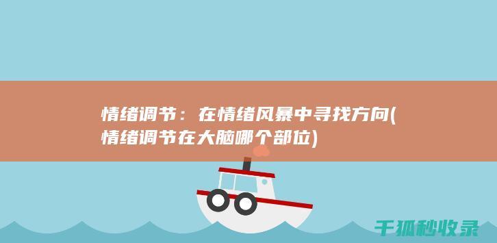 情绪调节：在情绪风暴中寻找方向 (情绪调节在大脑哪个部位)