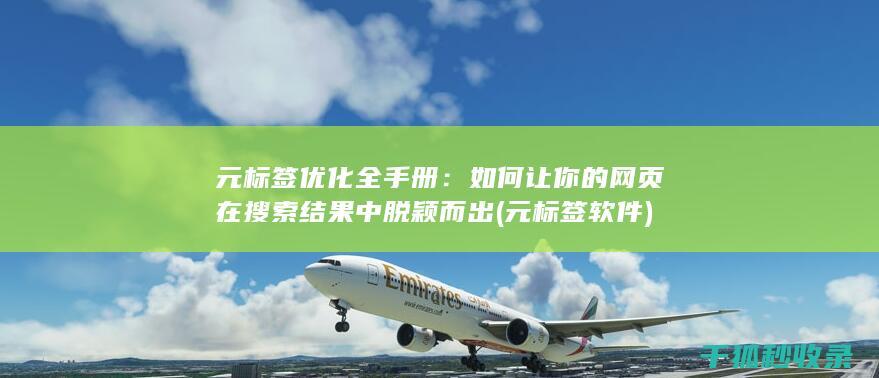 元标签优化全手册：如何让你的网页在搜索结果中脱颖而出 (元标签软件)