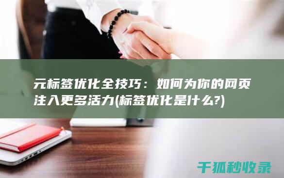 元标签优化全技巧：如何为你的网页注入更多活力 (标签优化是什么?)