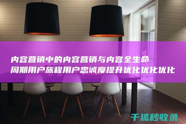 内容营销中的内容营销与内容全生命周期用户旅程用户忠诚度提升优化优化优化优化优化优化优化优化优化优化的结合 (内容营销中的内容选择十分重要)